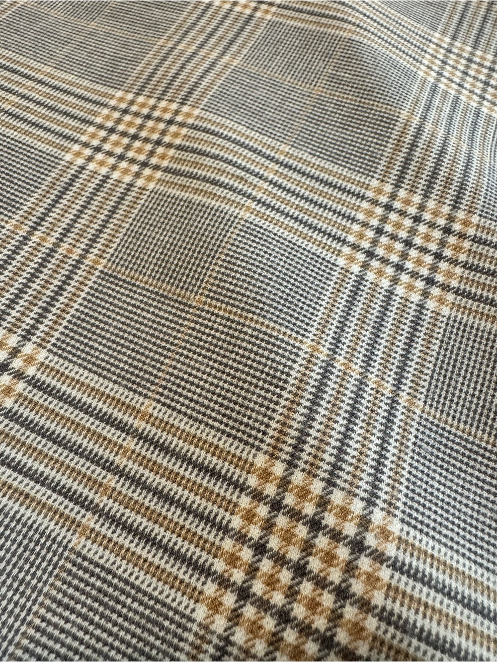 Abercrombie & Fitch Gray Tan Plaid Mini Skirt Size Small - Picture 3 of 11
